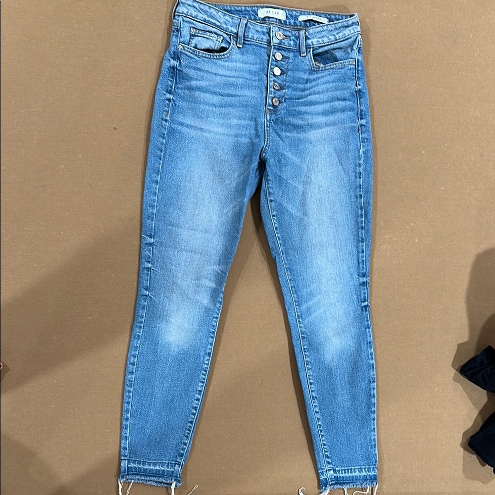 Women's Blue High-Waisted Jeans